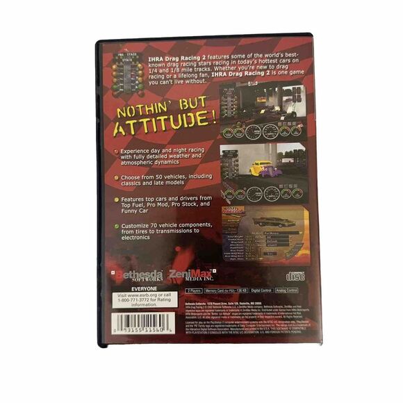 PS2 - IHRA Motorsports Drag Racing 2 -Sony PlayStation‎ 2 Game CIB Black Label - Picture 3 of 3